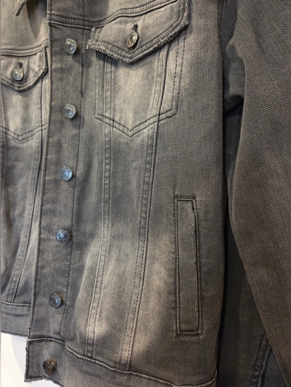 STS BLUE Washed Black Denim Jacket - Picture 3 of 5